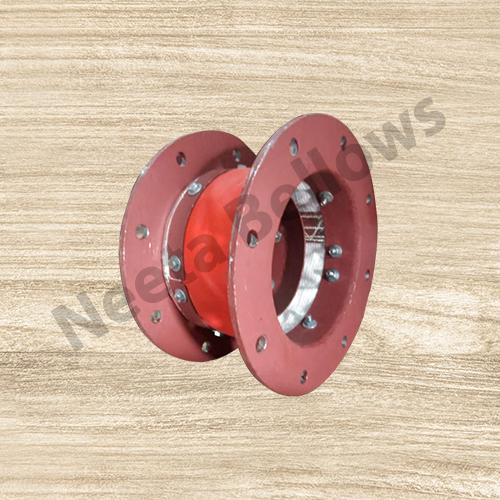 Silicon Coated High Temperature Glass Fabric Bellows With M S Metal Flanges